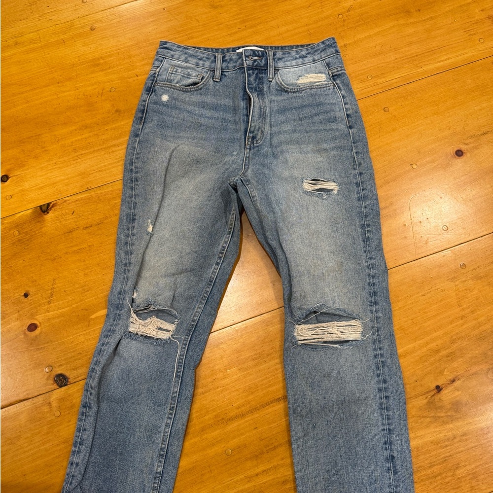 Vervet Distressed Blue Denim Jeans - size 28
